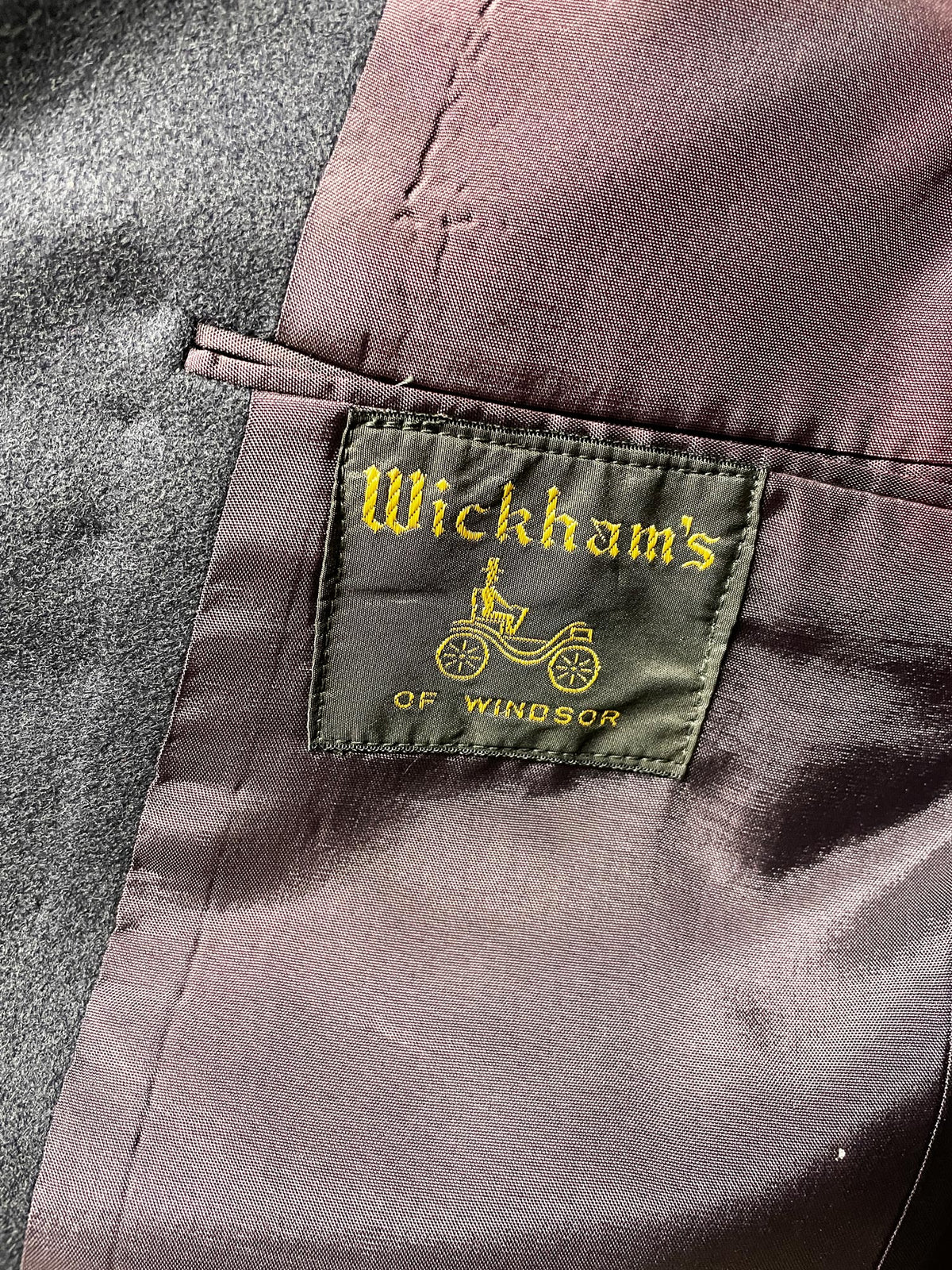 vintage wickhams of windsor 100% wool crested blazer | st thomas university
