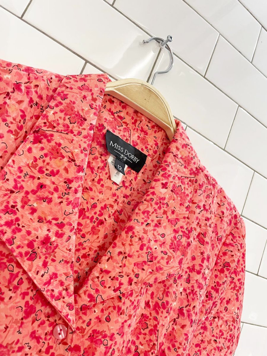 vintage 00s miss dorby micro floral shirt dress - good market thrift store