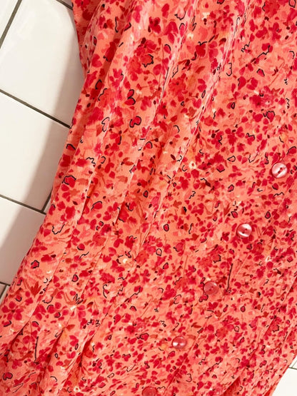 vintage 00s miss dorby micro floral shirt dress - good market thrift store