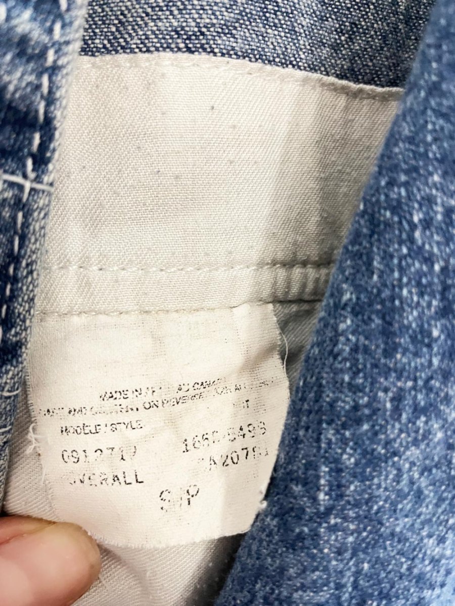 vintage 90s y2k tommy hilfiger big flag logo carpenter denim overalls - good market thrift store