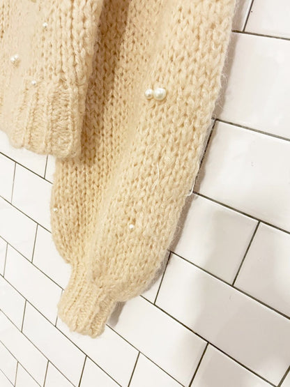 wilfred le fou alpaca - blend shimmy knit pearl sweater | aritzia - good market thrift store