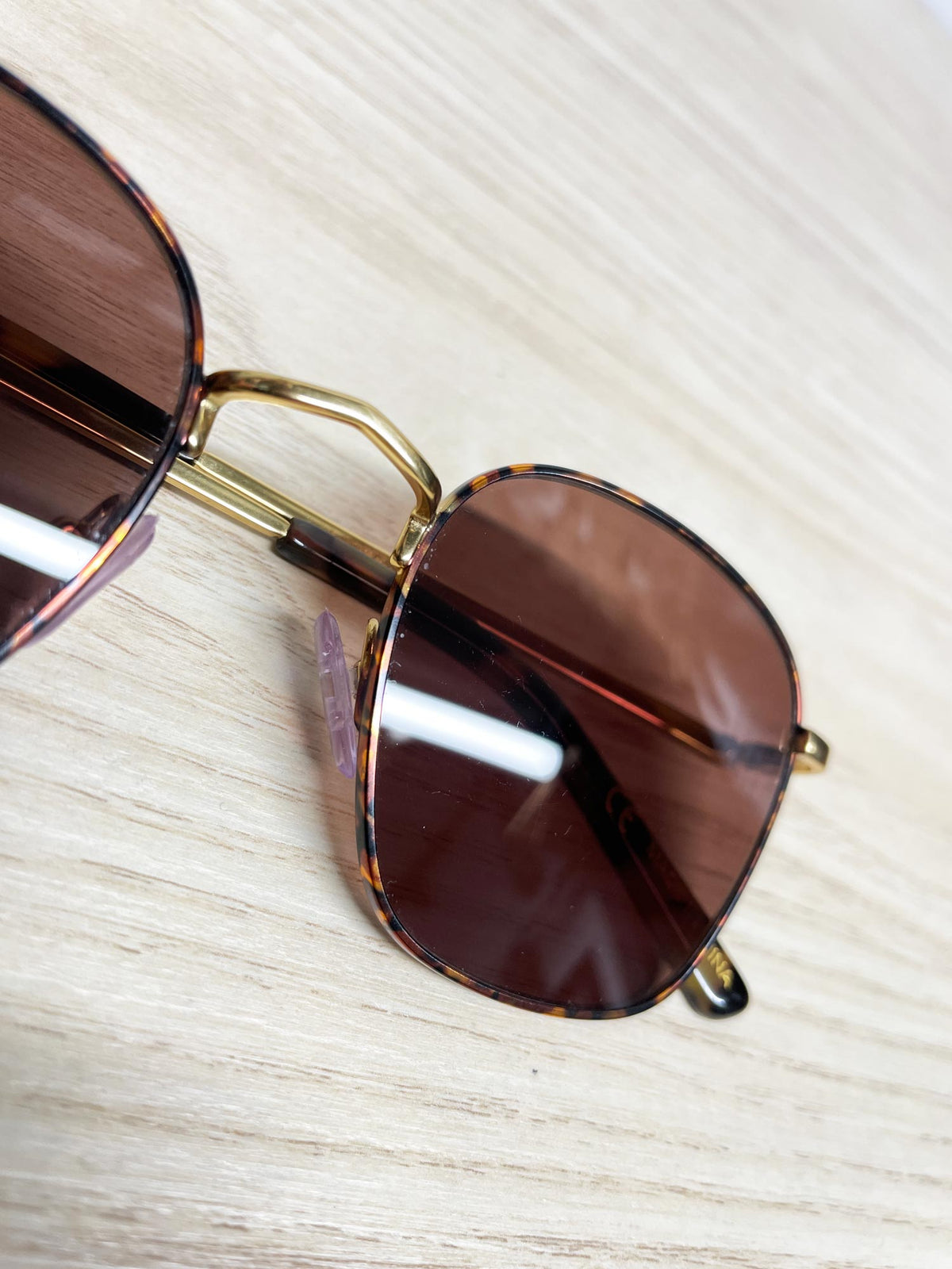 madewell fest square aviator sunglasses | tortoise shell