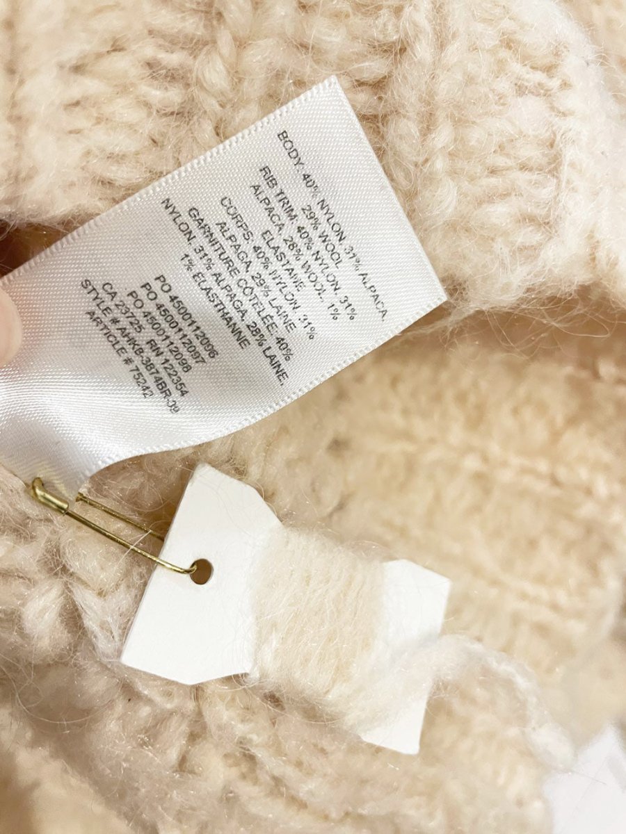 wilfred le fou alpaca - blend shimmy knit pearl sweater | aritzia - good market thrift store