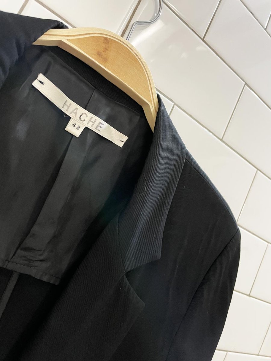 hache tie wrap crepe blazer | garmentory - good market thrift store