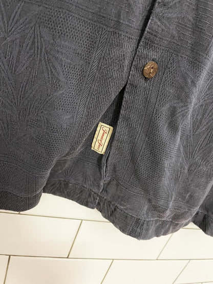 jamaica jaxx 100% silk minimal resort shirt - good market thrift store