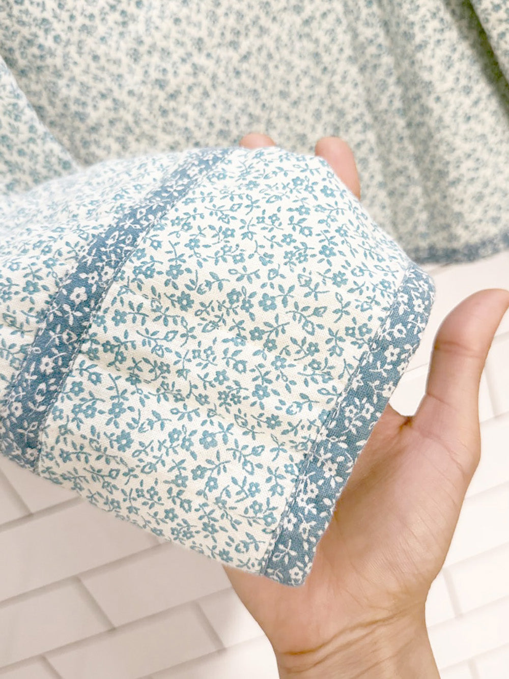 vintage dominique quilted floral ruffle shoulder open light jacket