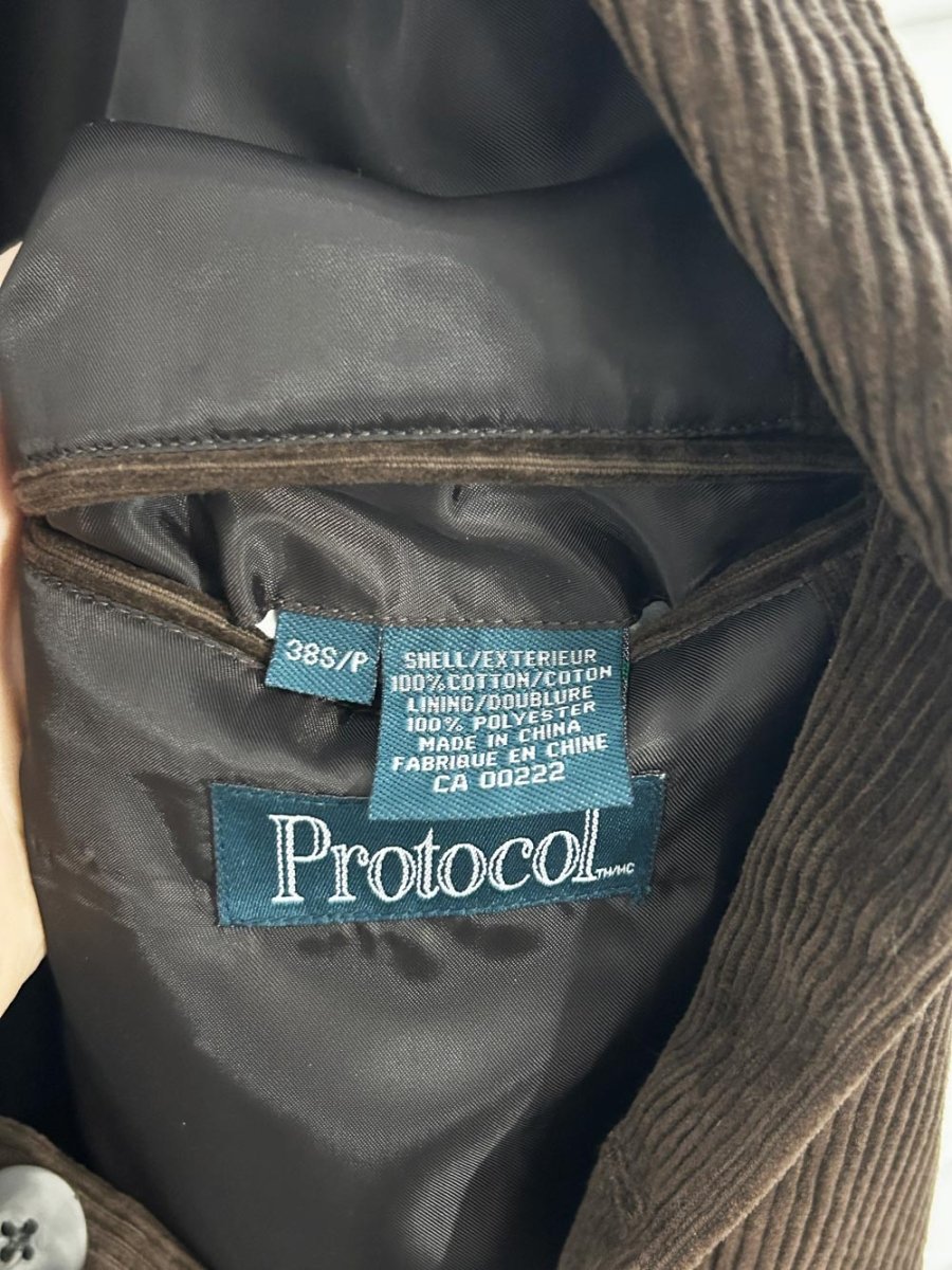 vintage protocol chunky cord blazer - good market thrift store