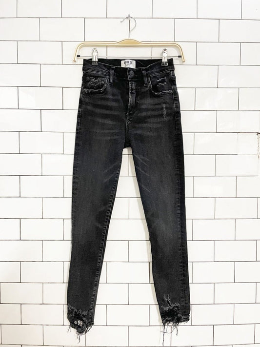 agolde sophie distressed crop high rise jeans - good market thrift store