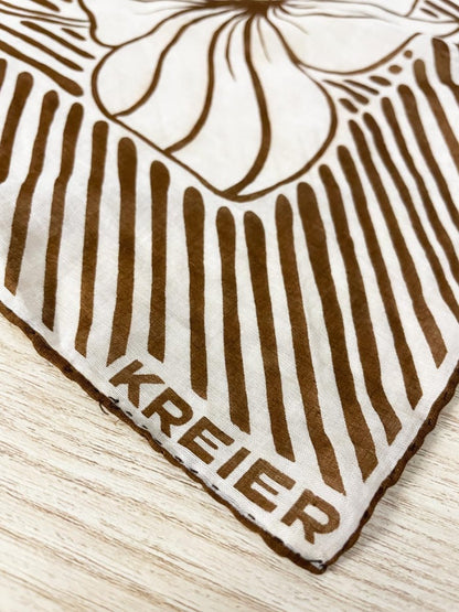 vintage kreier retro chiffon scarf | hand - rolled edge - good market thrift store