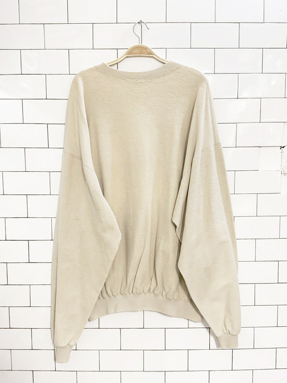 vintage 90s acadia university wolfville est. 1838 reverse fleece sweatshirt