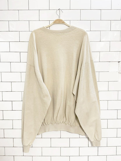 vintage 90s acadia university wolfville est. 1838 reverse fleece sweatshirt