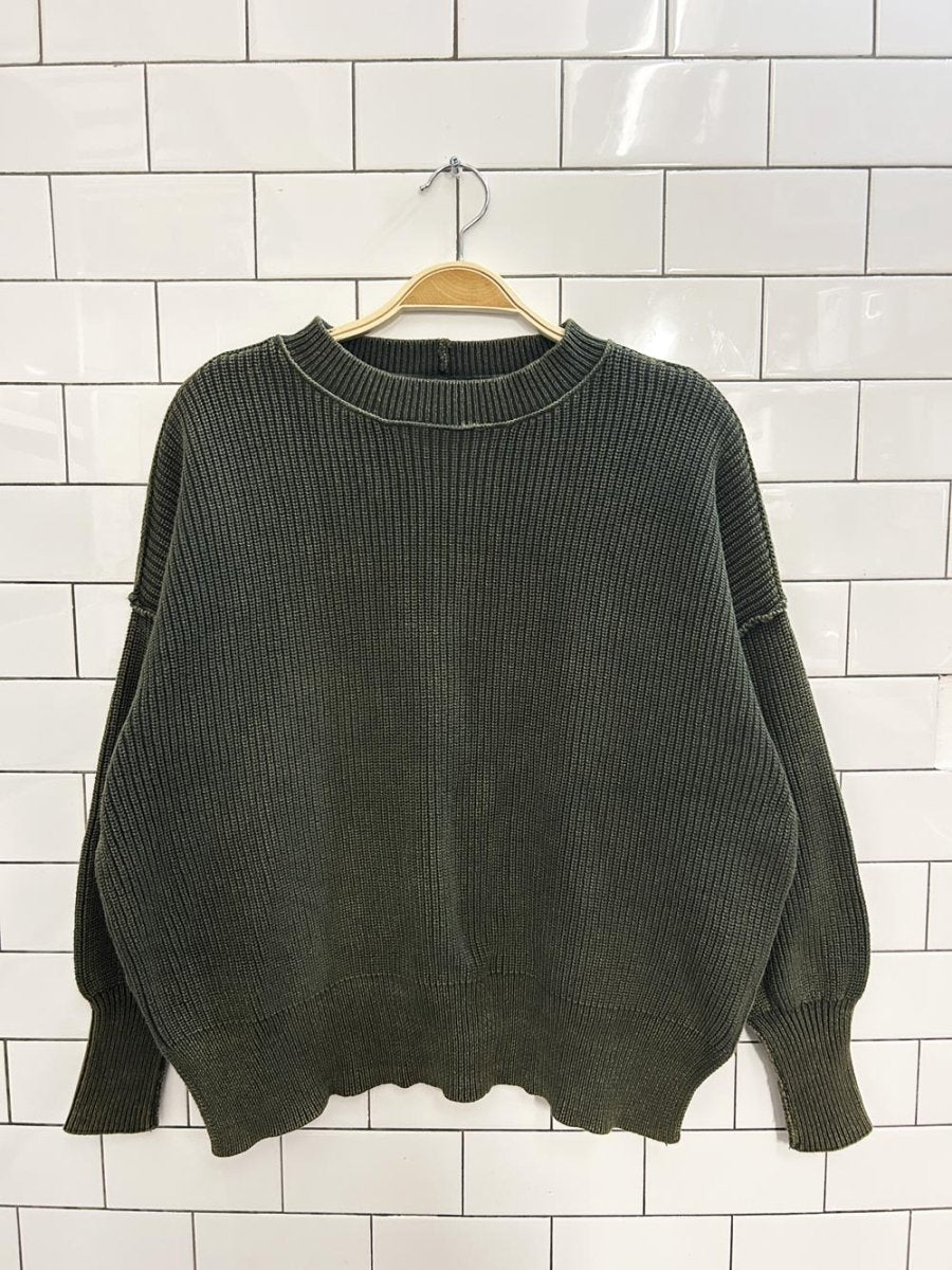 aerie chunky knit cotton sweater - good market thrift store