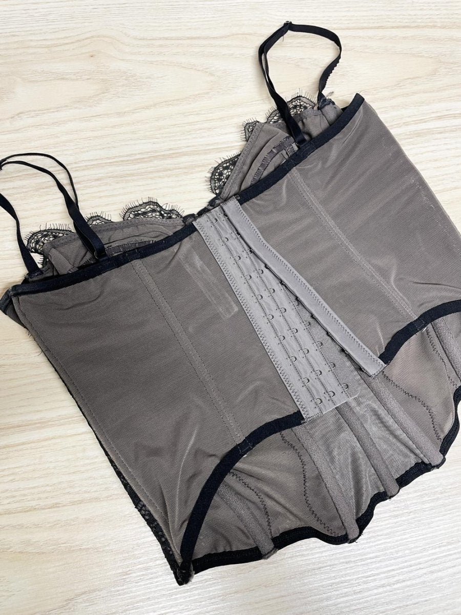 UO out from under lucy floral lace corset top - good market thrift store