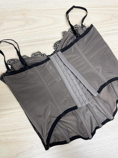 UO out from under lucy floral lace corset top - good market thrift store