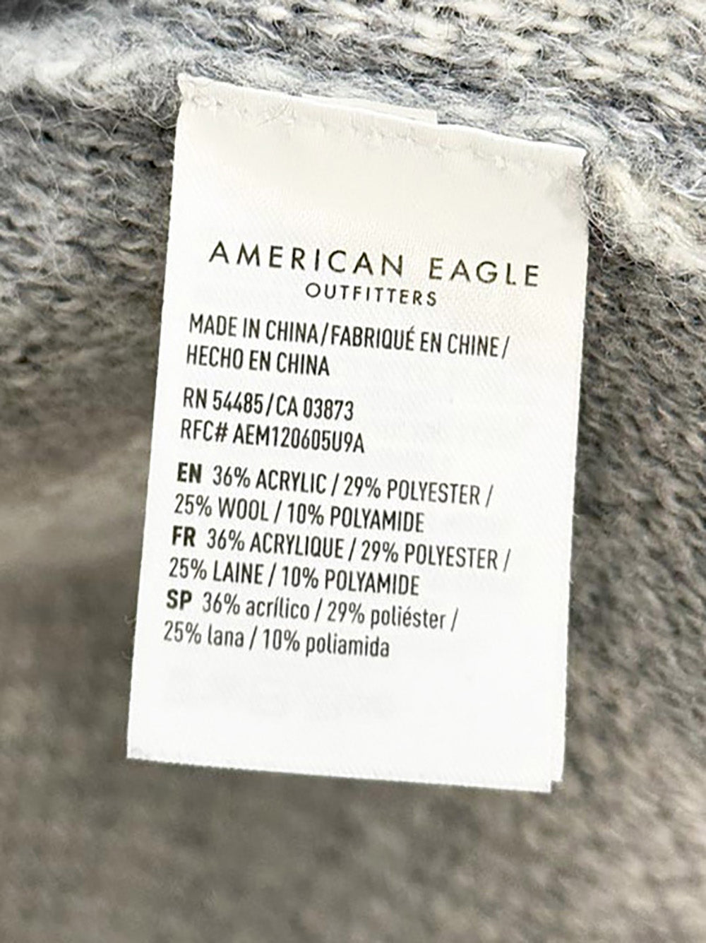 ae wool-blend plaid open knit cardigan | american eagle