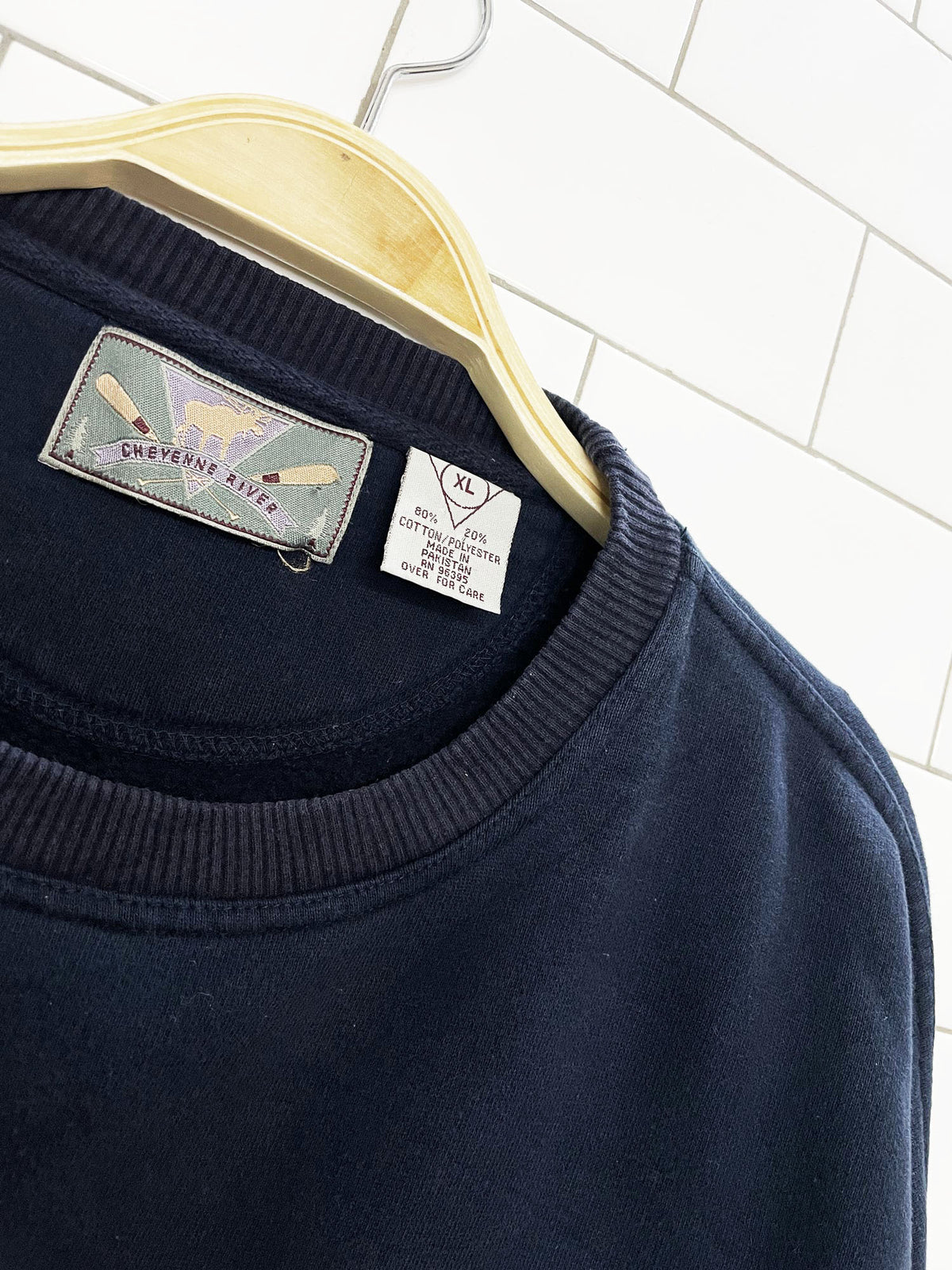 vintage heavenly lake tahoe embroidered mountain sweatshirt