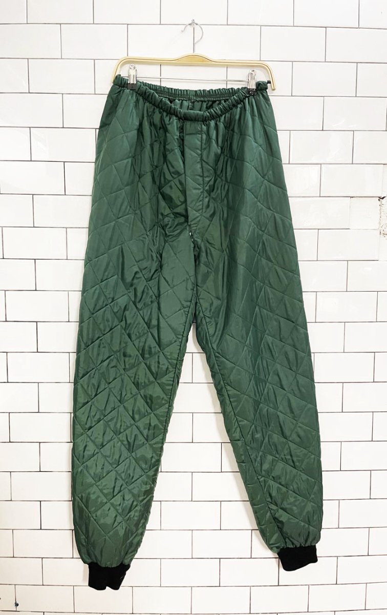 x2 vintage codet quilted boxy liner coat + pant set - good market thrift store