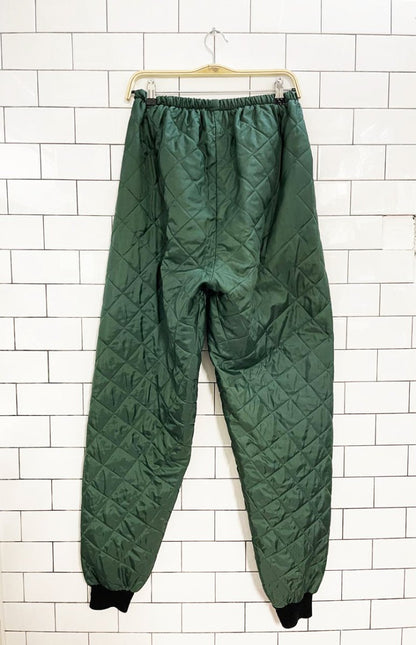 x2 vintage codet quilted boxy liner coat + pant set - good market thrift store