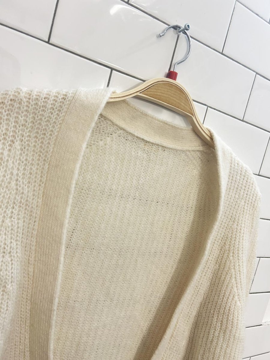 michael kors open knit mohair cardigan - good market thrift store