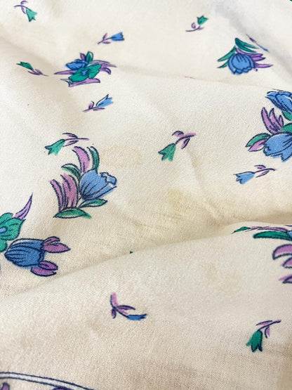 vintage made in italy floral chiffon scarf - good market thrift store