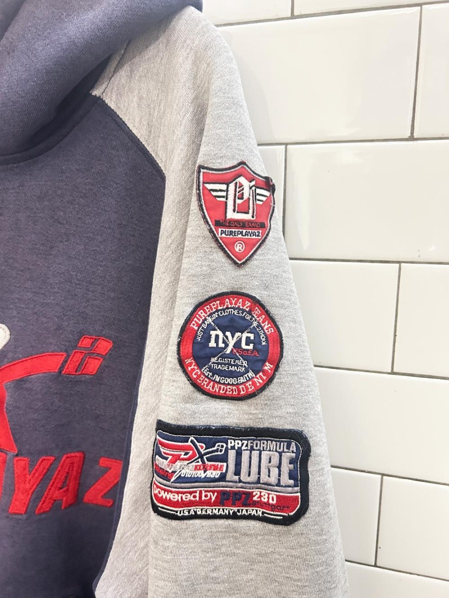 vintage 90s pureplayaz streetwear hoodie - good market thrift store