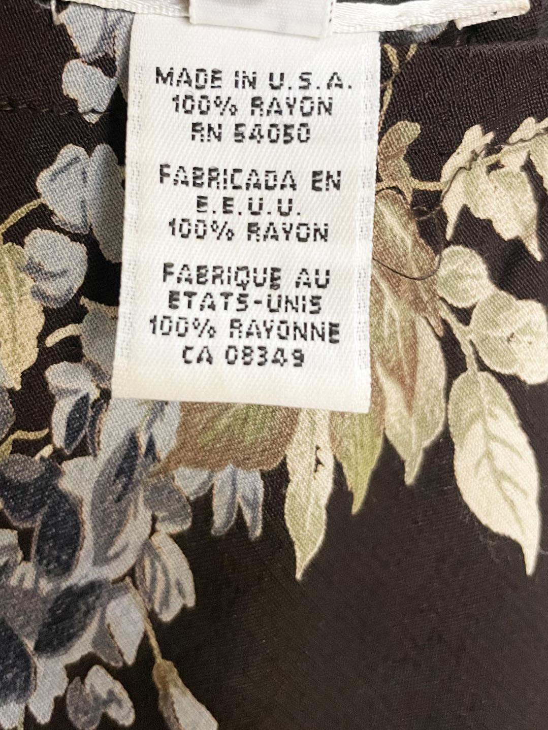 vintage 90s jones studio floral maxi skirt | made in USA