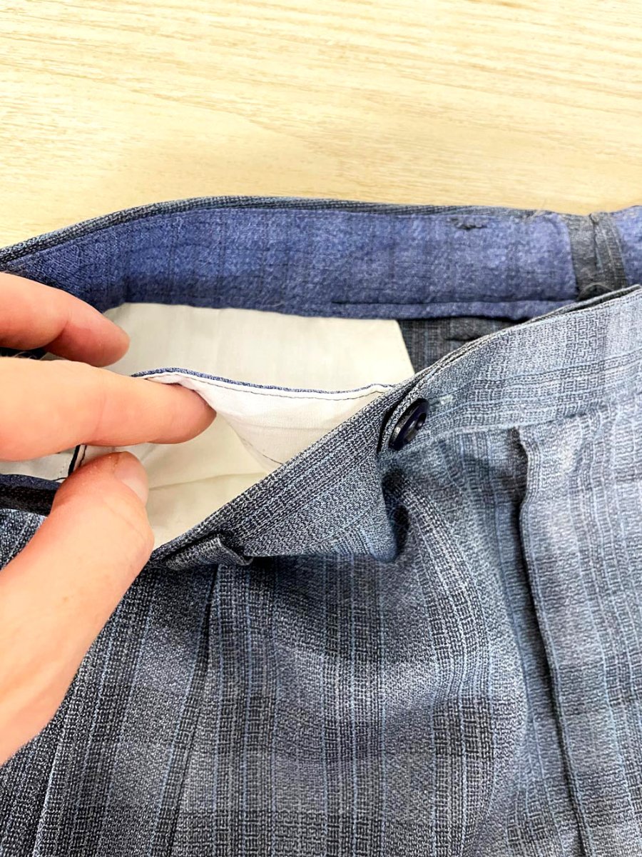 vintage pleated crosshatch barrel leg trouser | tailor - made - good market thrift store