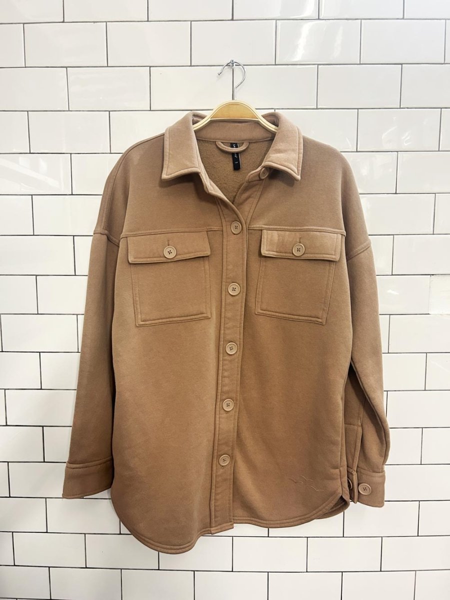 lazypants cozy fleece shirt jacket - good market thrift store