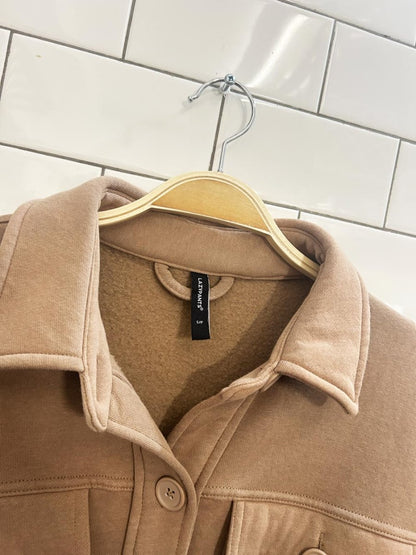 lazypants cozy fleece shirt jacket - good market thrift store