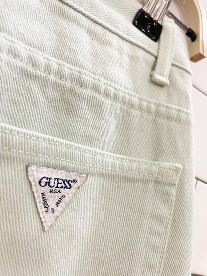 vintage 90s guess mint high rise tapered jeans | made in USA - good market thrift store