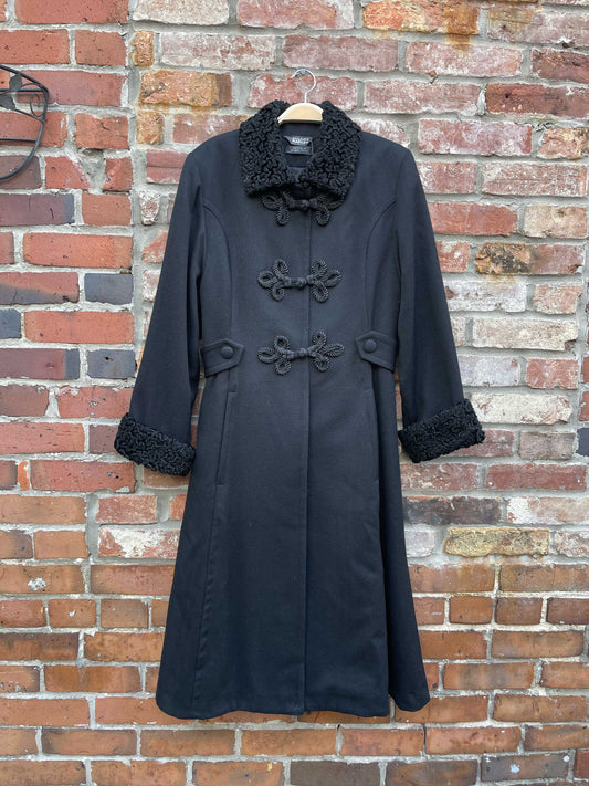 vintage hilary radley persian lamb wool formal tail coat