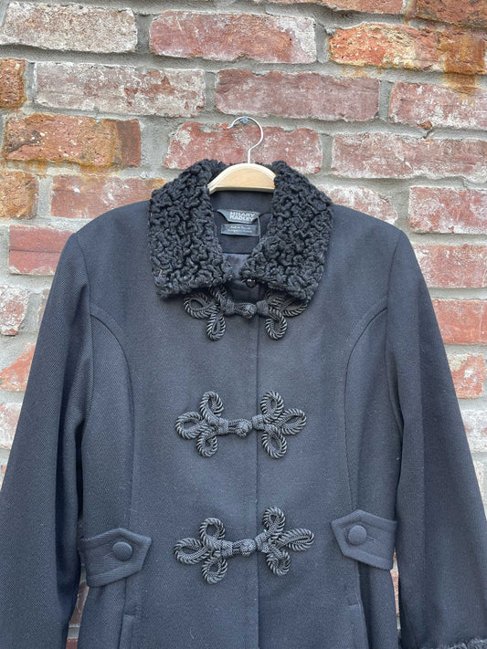 vintage hilary radley persian lamb wool formal tail coat