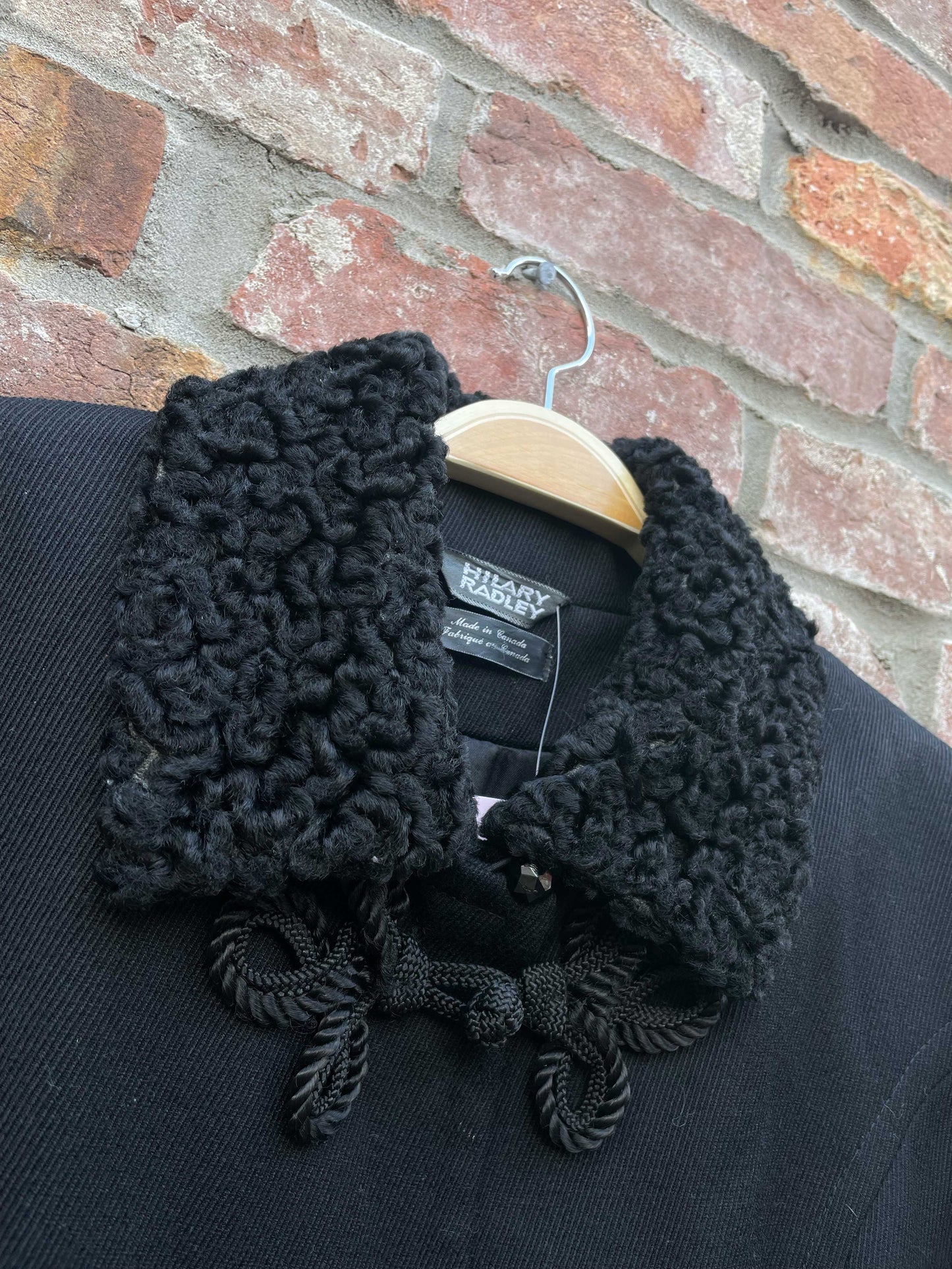 vintage hilary radley persian lamb wool formal tail coat