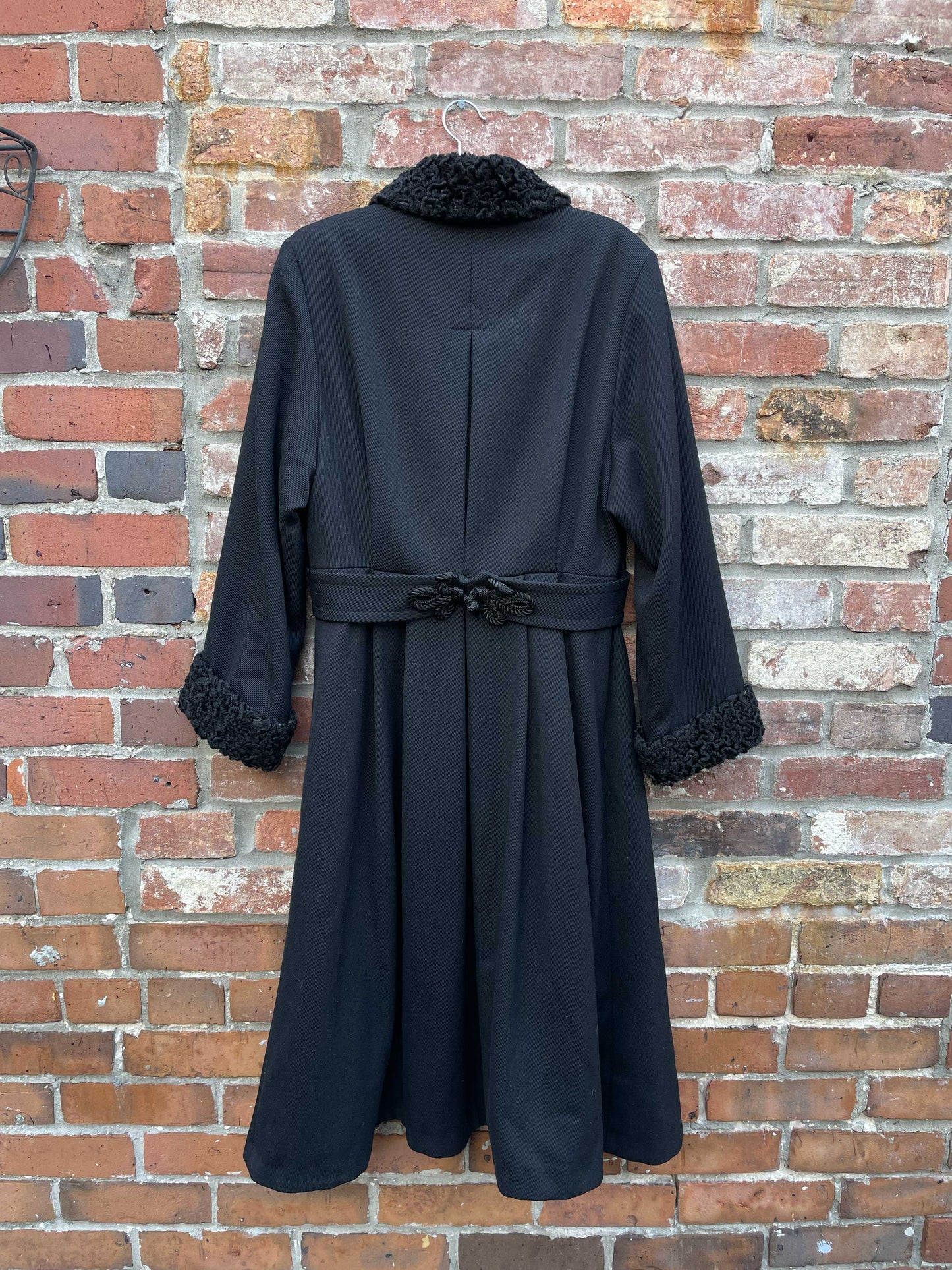 vintage hilary radley persian lamb wool formal tail coat