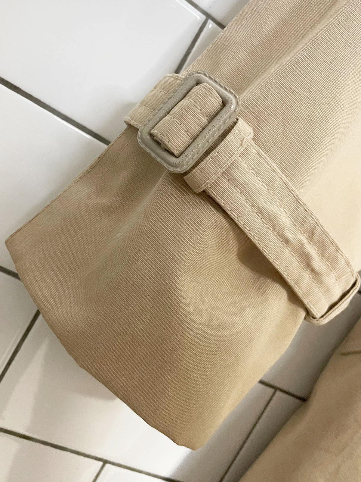 vintage weather chaser classic belted trench coat | removable wool-blend liner + double collar