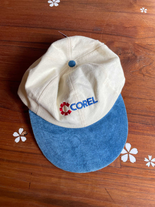 vintage 80s corel suede brim cap