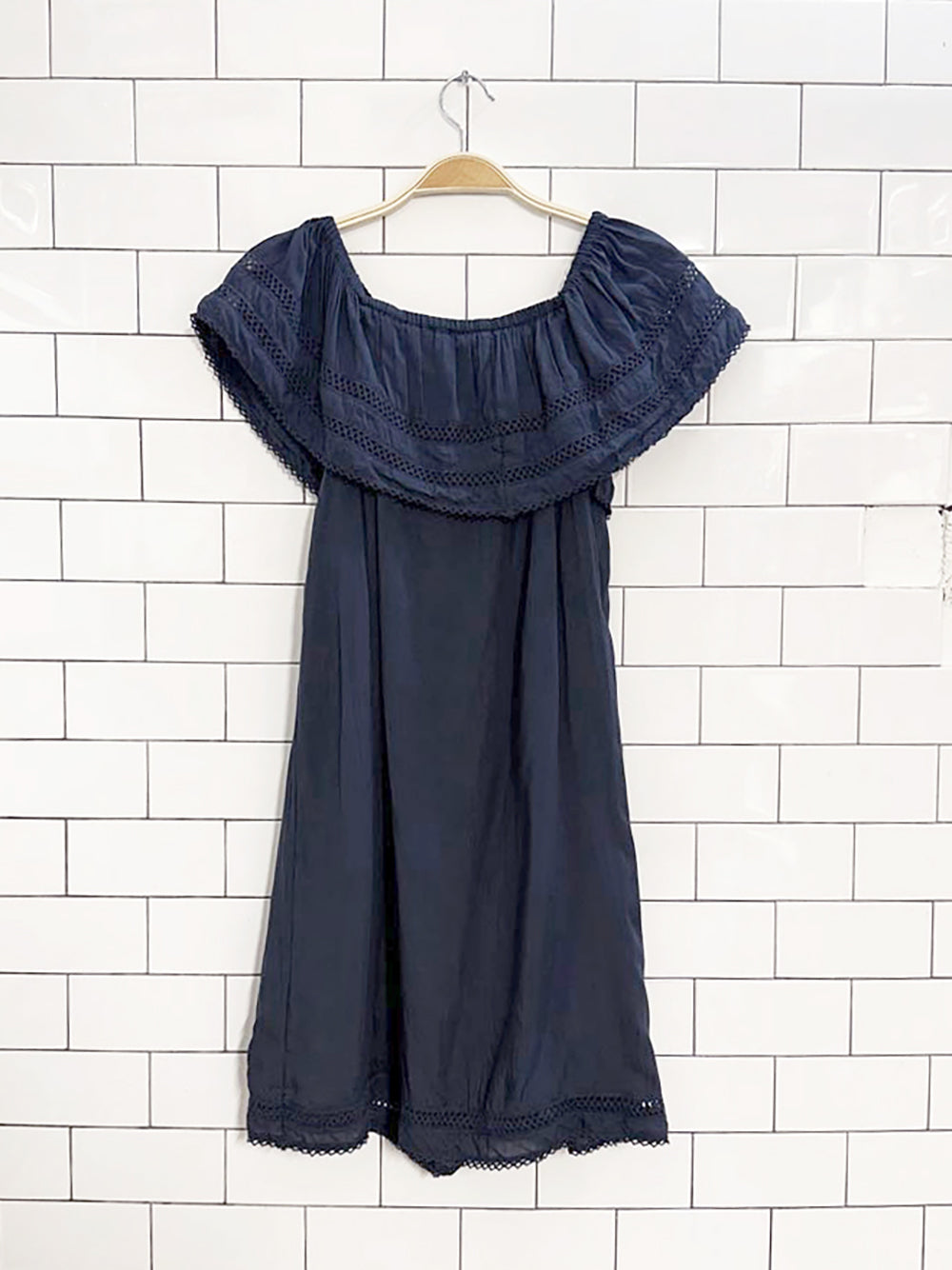 wilfred emmie off shoulder ruffle mini dress | aritzia