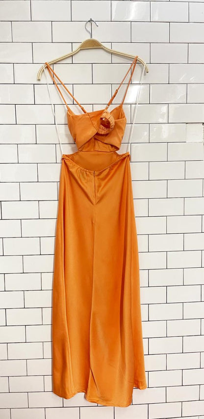 princess polly 2025 giselle satin cowl neck midi dress - good market thrift store