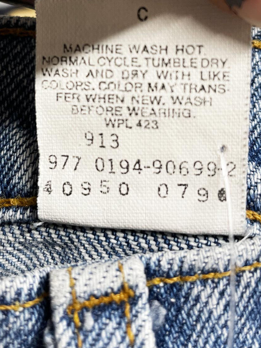 vintage 90s levi's orange tab 550 relaxed loose fit jeans | husky