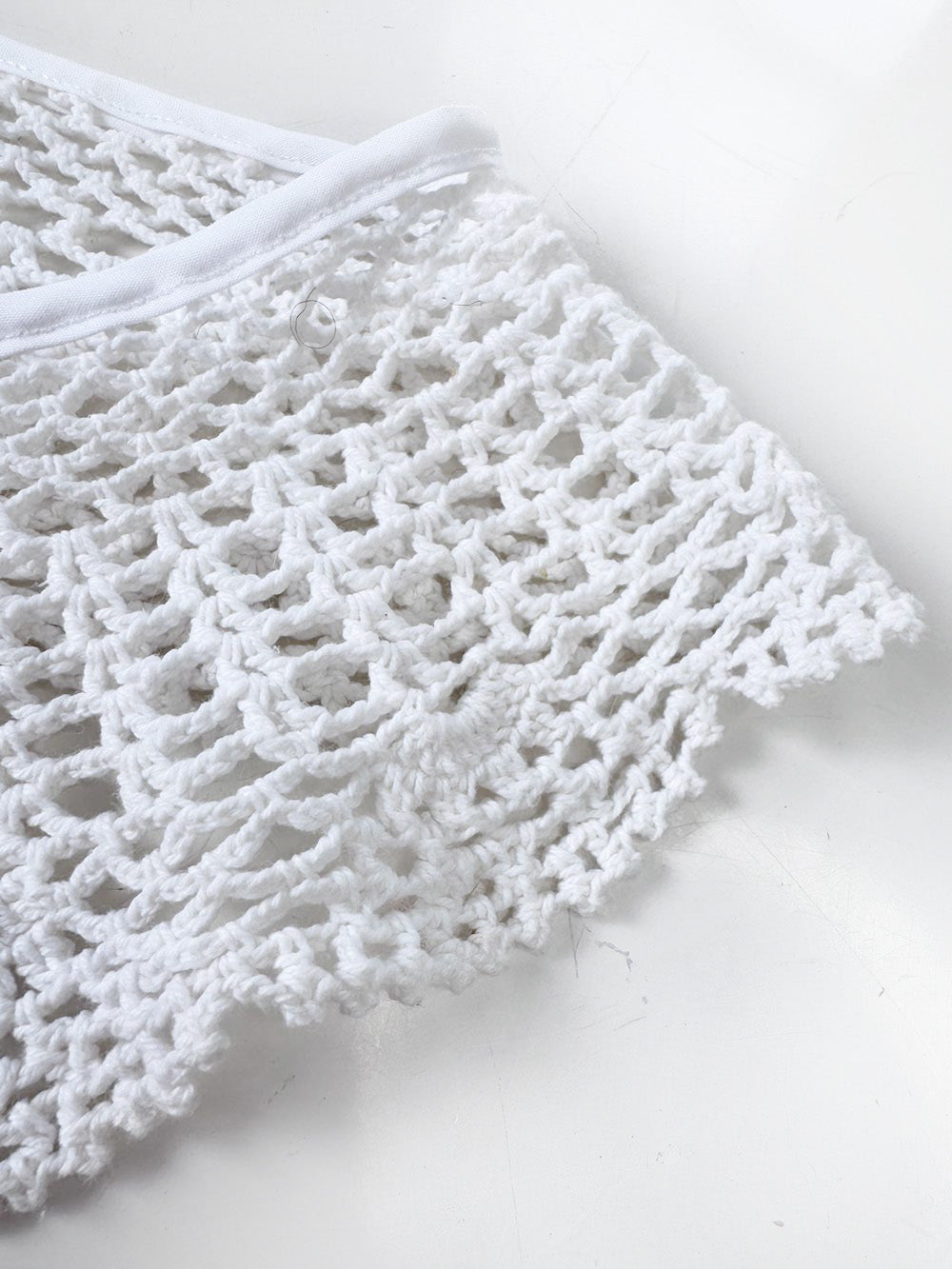 vintage handmade crochet knit collar | rework