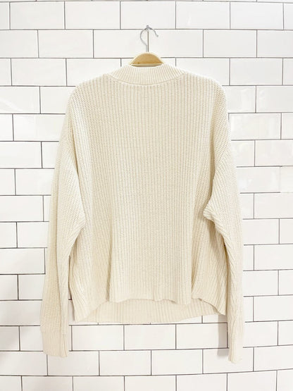 wilfred merino wool - cotton knit v - neck sweater | aritzia - good market thrift store