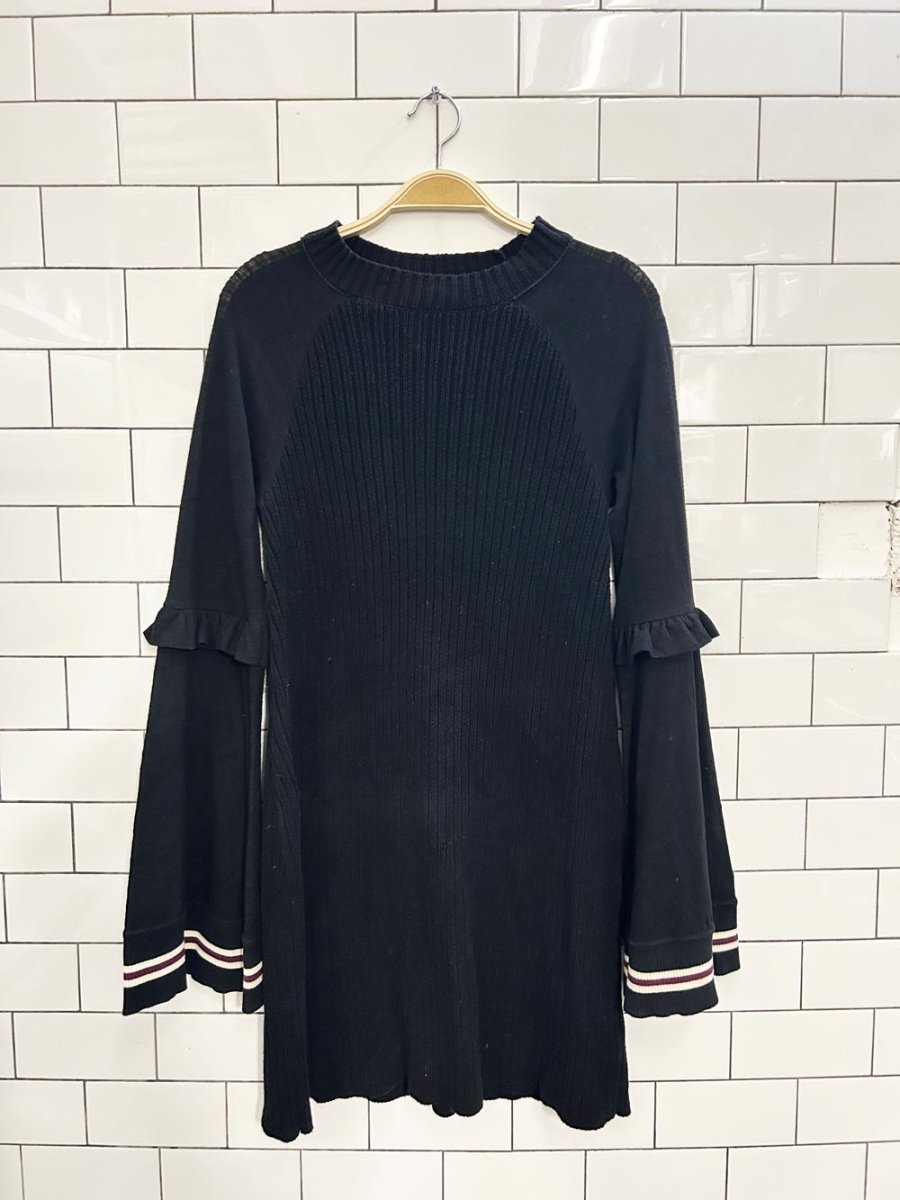 free people bisou rib knit sweater dress - good market thrift store