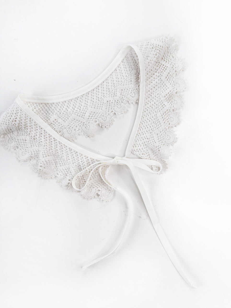 vintage handmade crochet knit collar | rework