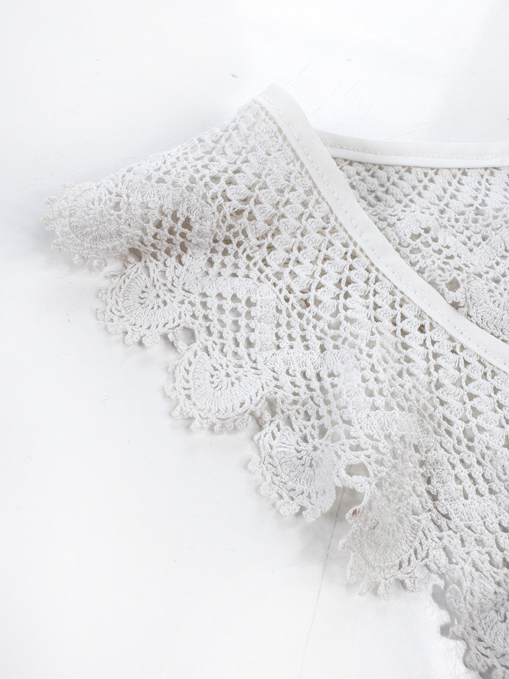 vintage handmade crochet knit collar | rework