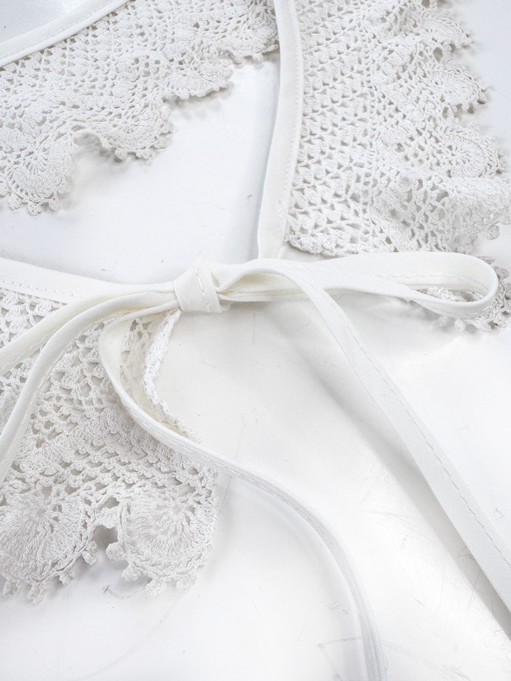 vintage handmade crochet knit collar | rework