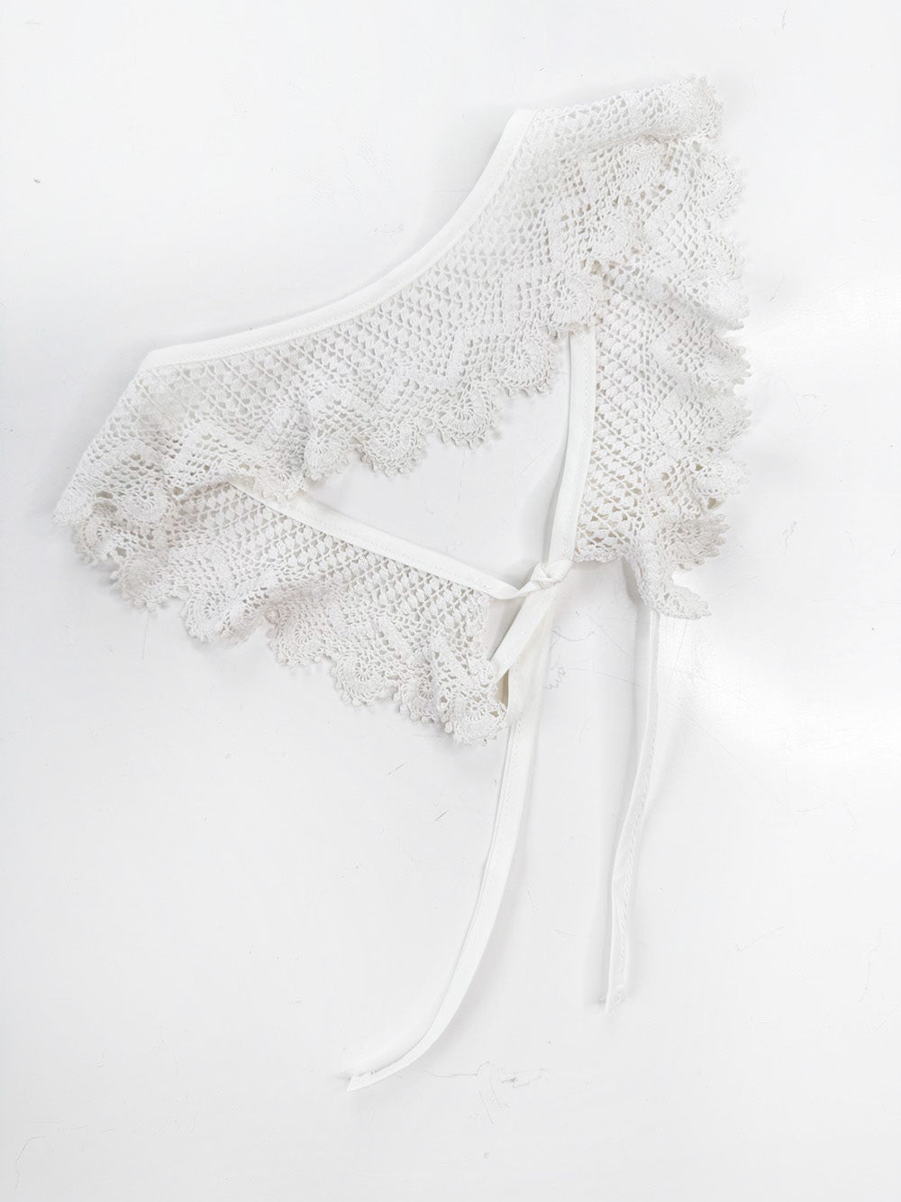 vintage handmade crochet knit collar | rework