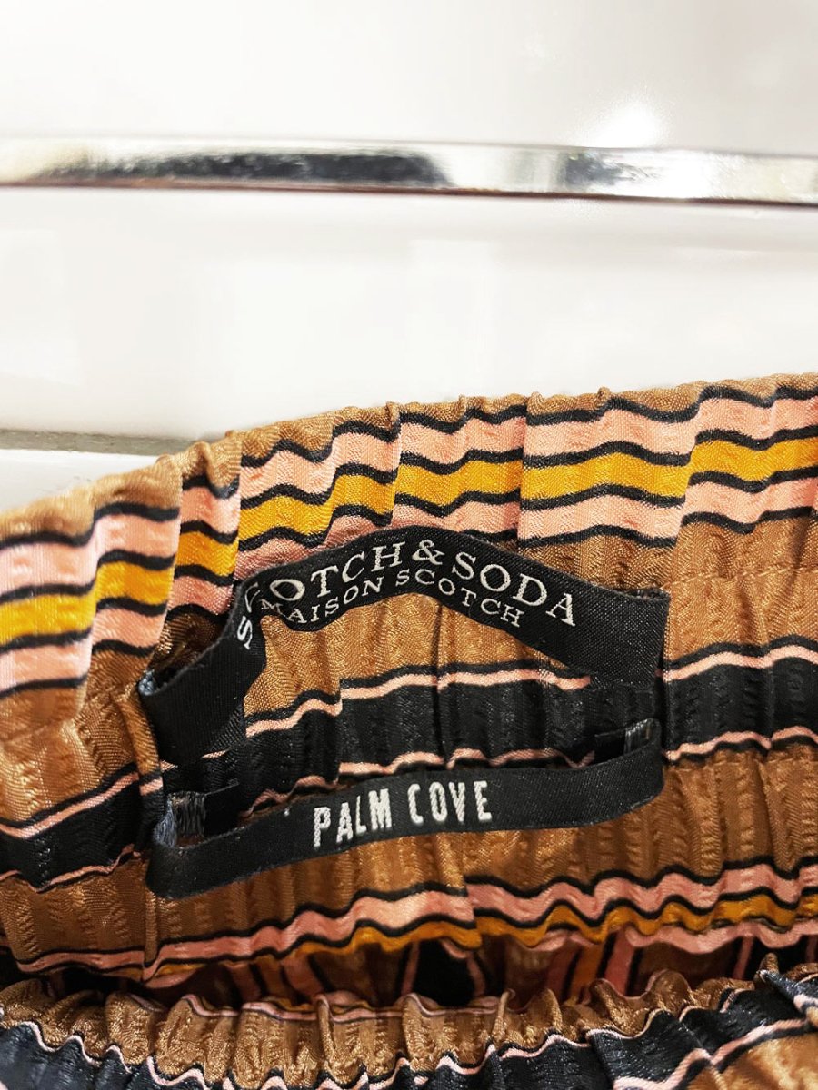 scotch & soda palm cove metallic boho tiered maxi skirt - good market thrift store