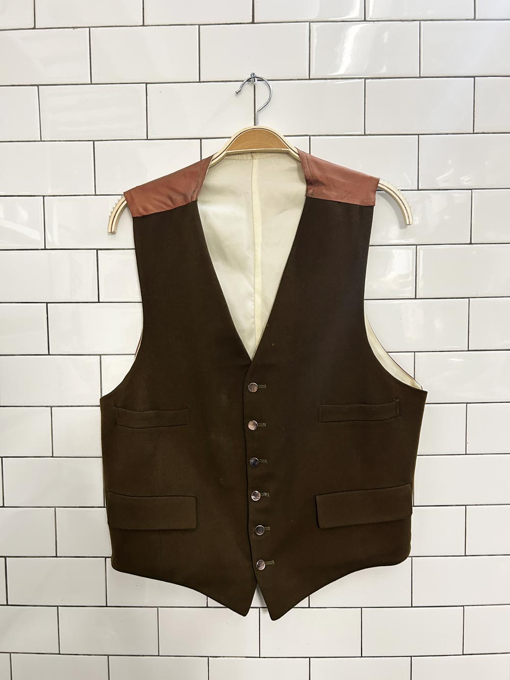 vintage 60s welch margetson wool vest - good market thrift store