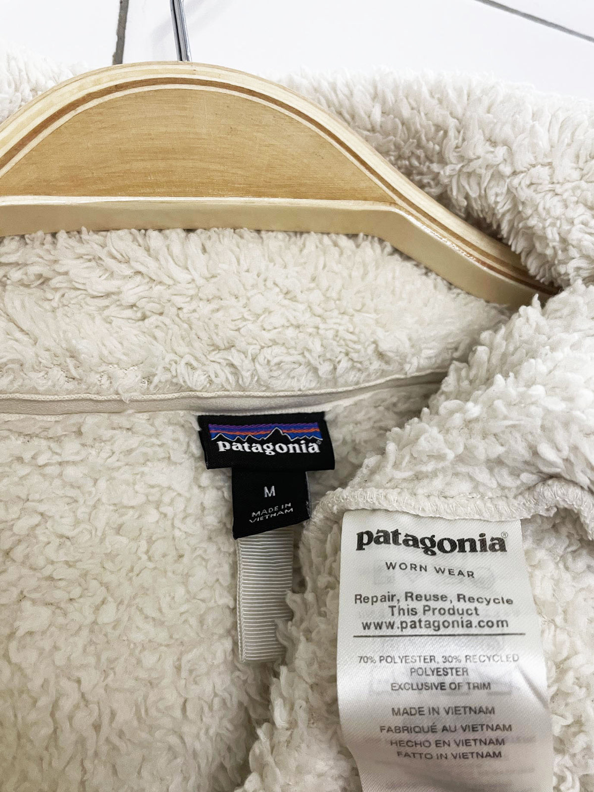 patagonia los gatos 1/4 zip sherpa fleece pullover