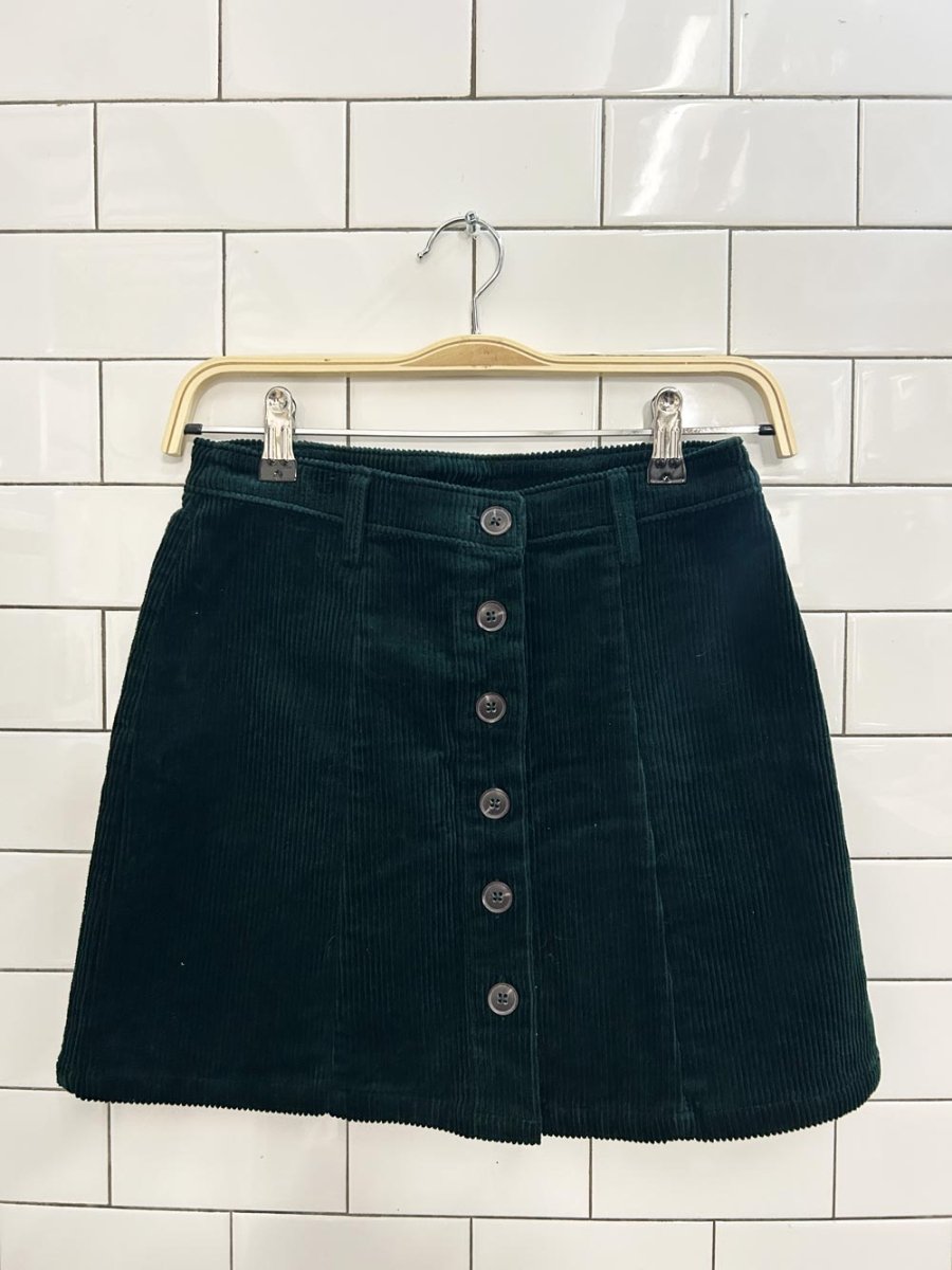 f21 chunky cord mini skirt - good market thrift store
